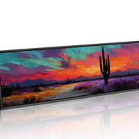 Neon Dust Over Desert Twilight