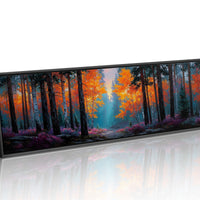 Firelight Through the Autumn Pines