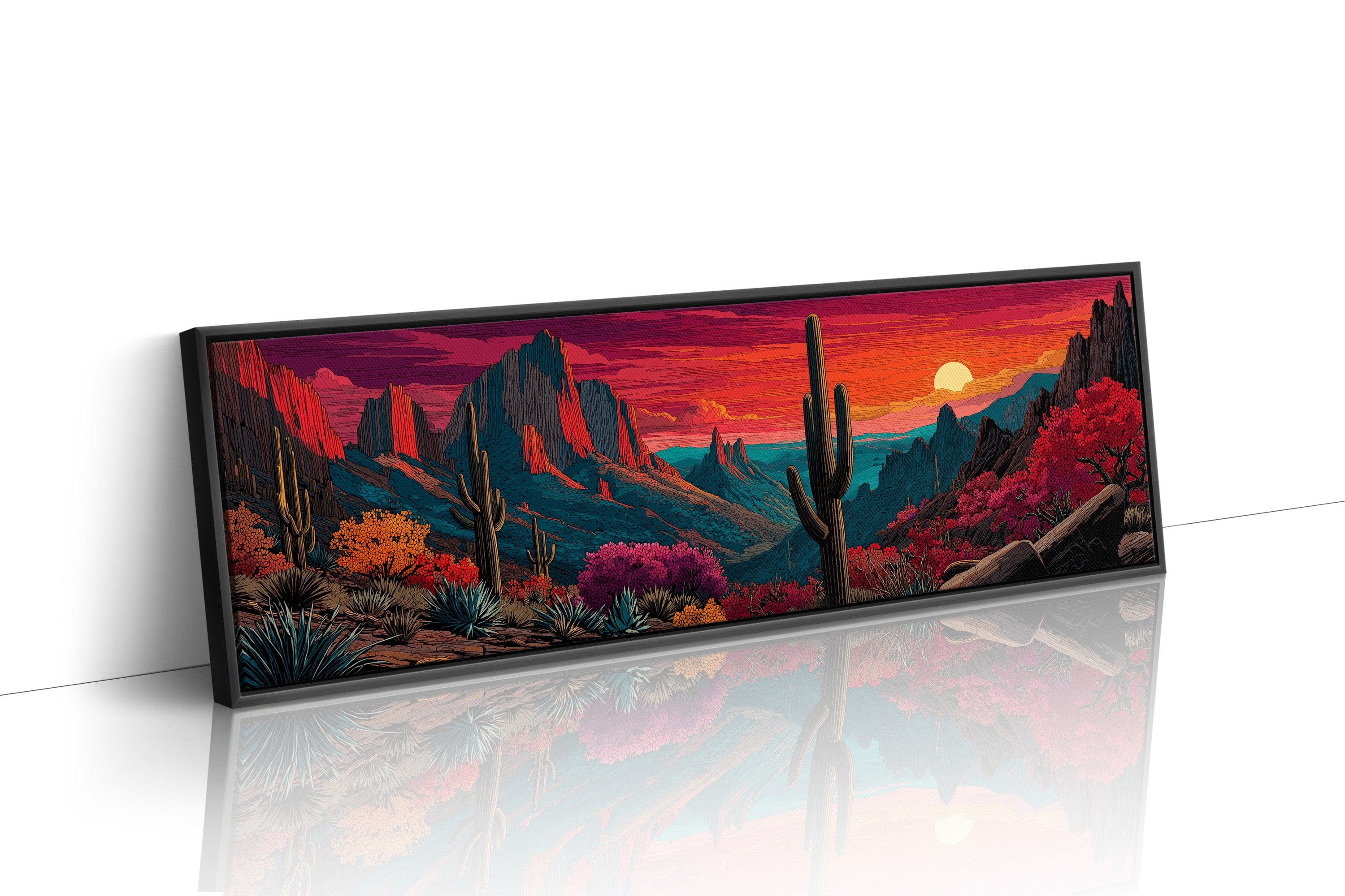 Desert Sunfall in Painted Canyons