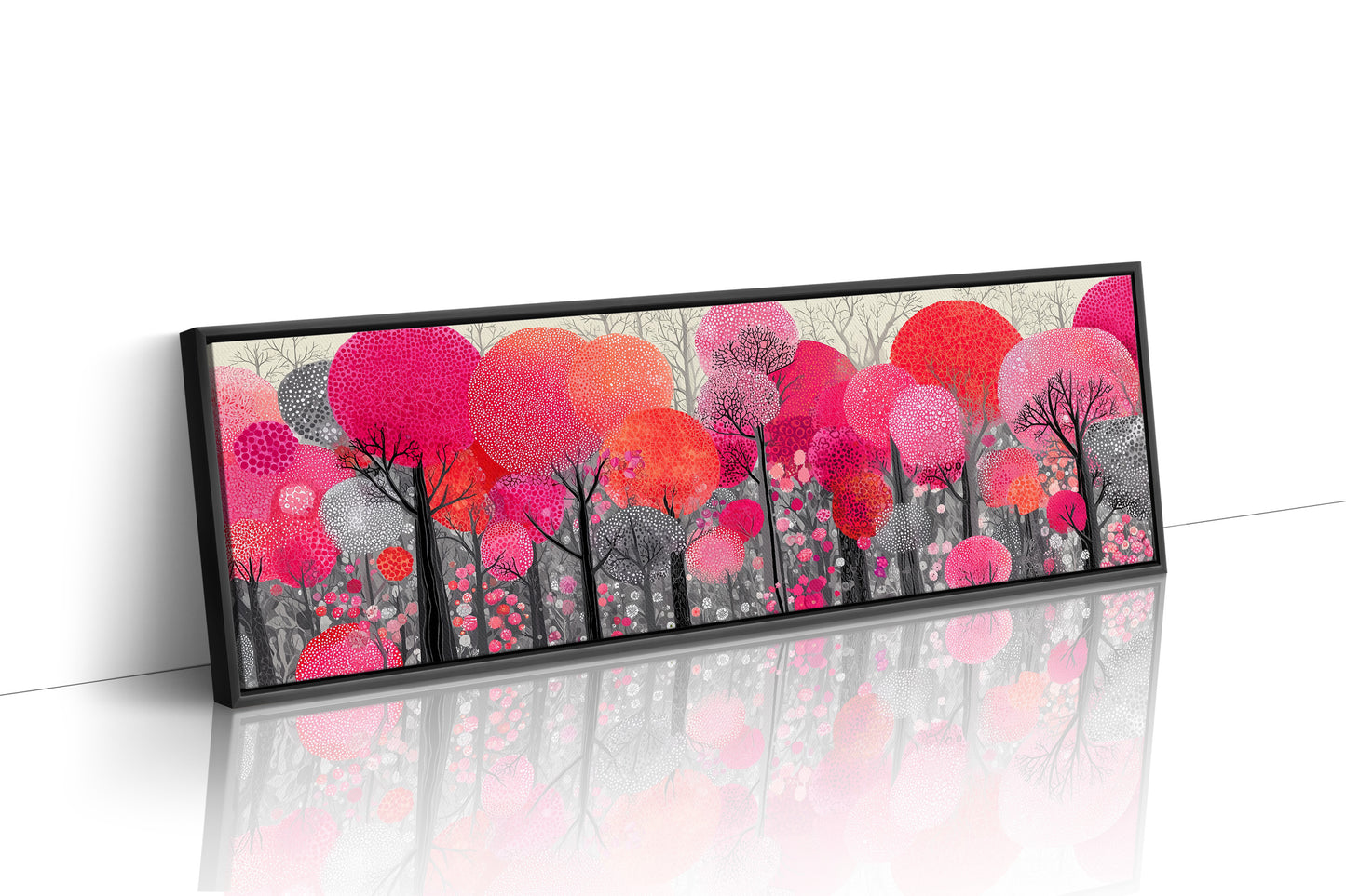 Blossoms in a Crimson Forest