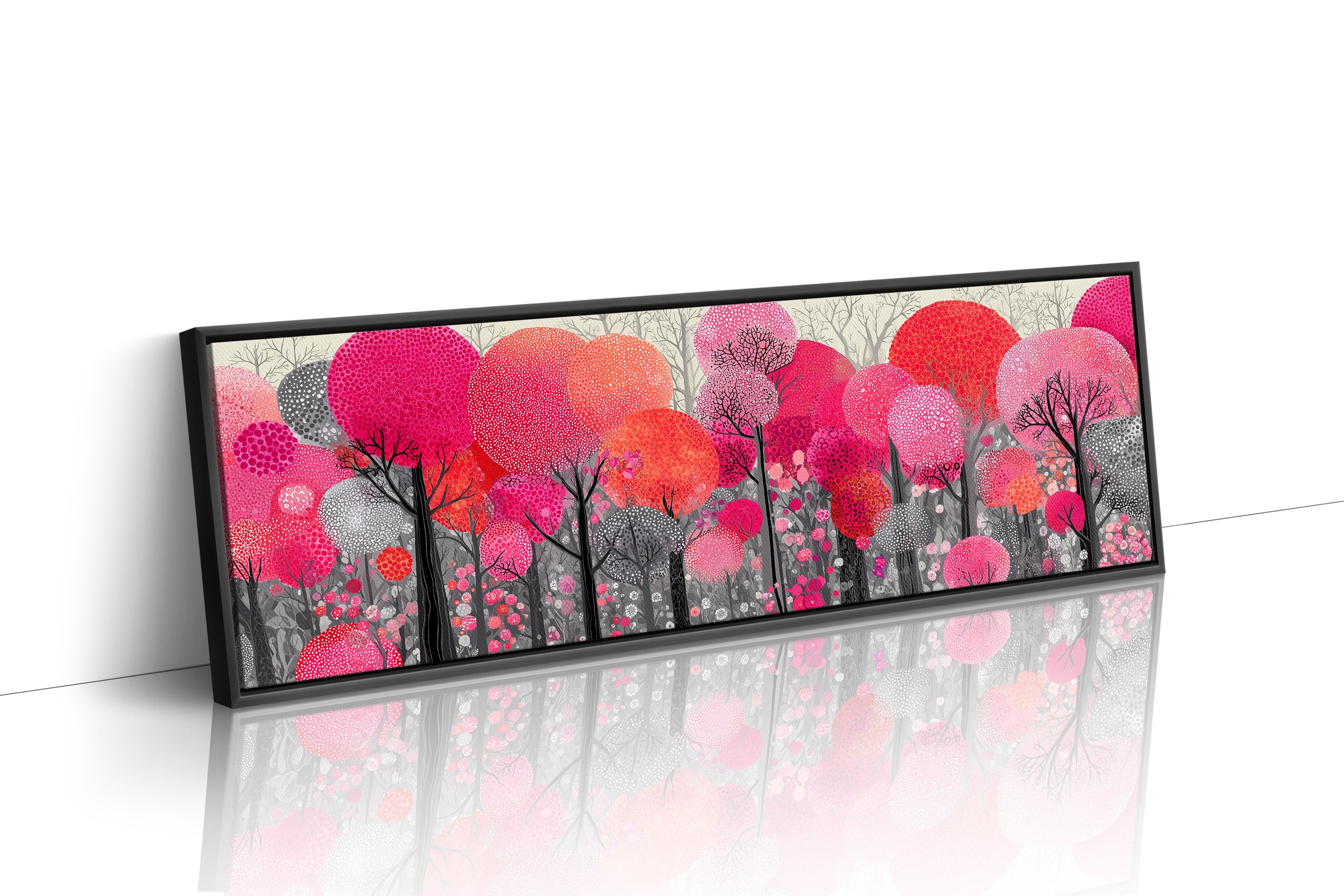 Blossoms in a Crimson Forest