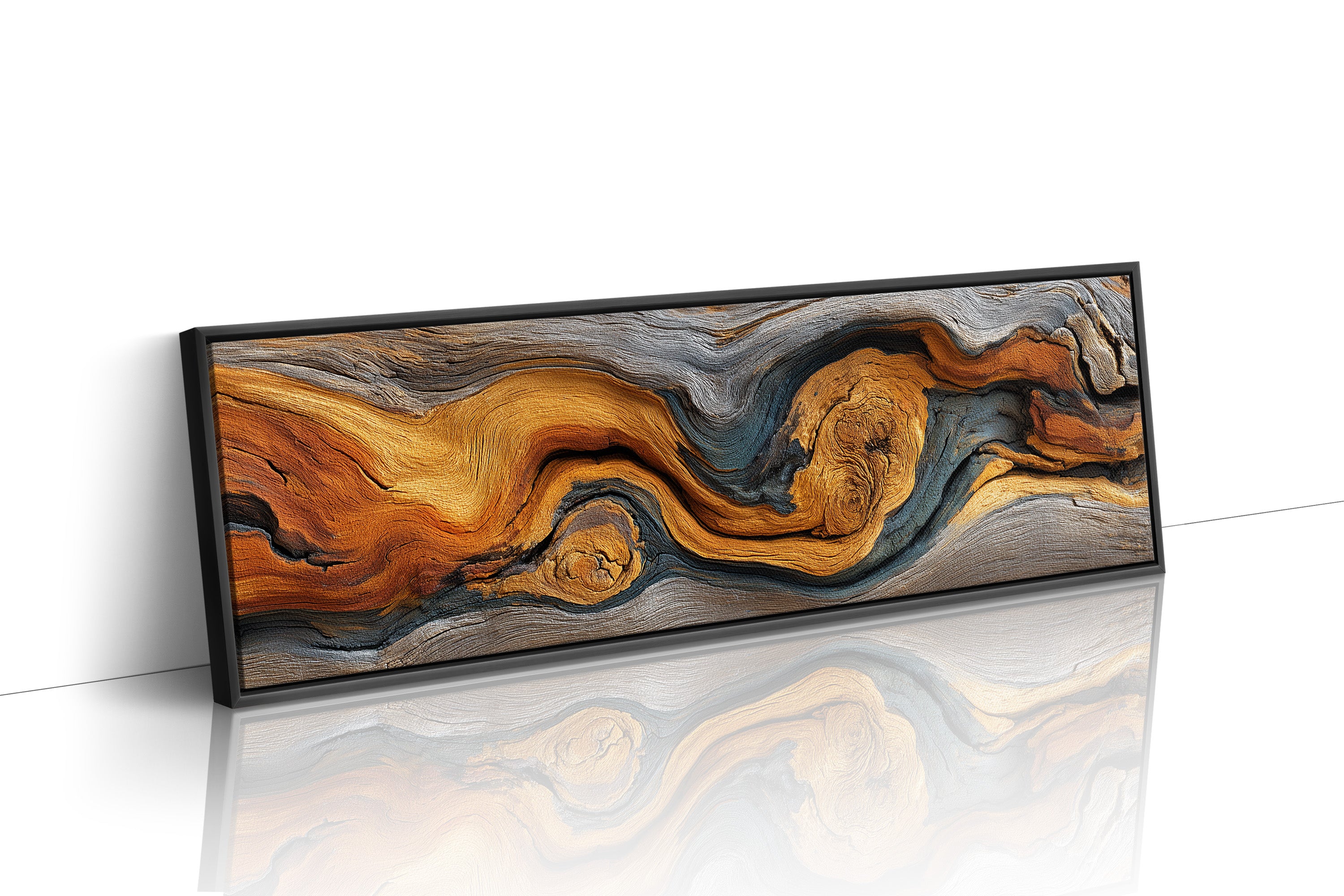 Golden Grain in Weathered Wood