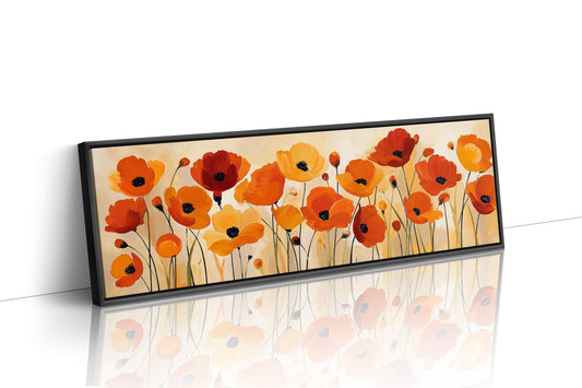 Poppies Dancing in Golden Light