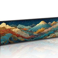 Night Sky Rising Over Gilded Clouds