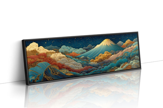 Night Sky Rising Over Gilded Clouds