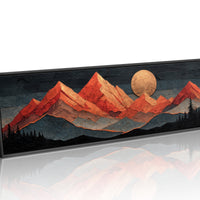 Copper Moonrise Over Ember Peaks