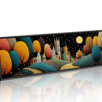 Moonlit Stroll Through the Painted Village