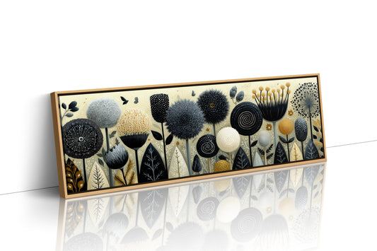 Midnight Meadow of Golden Blooms