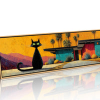 Midcentury Cat at Sunset