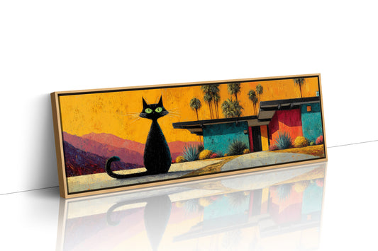 Midcentury Cat at Sunset