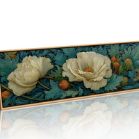 Ivory Petals in Verdant Drift