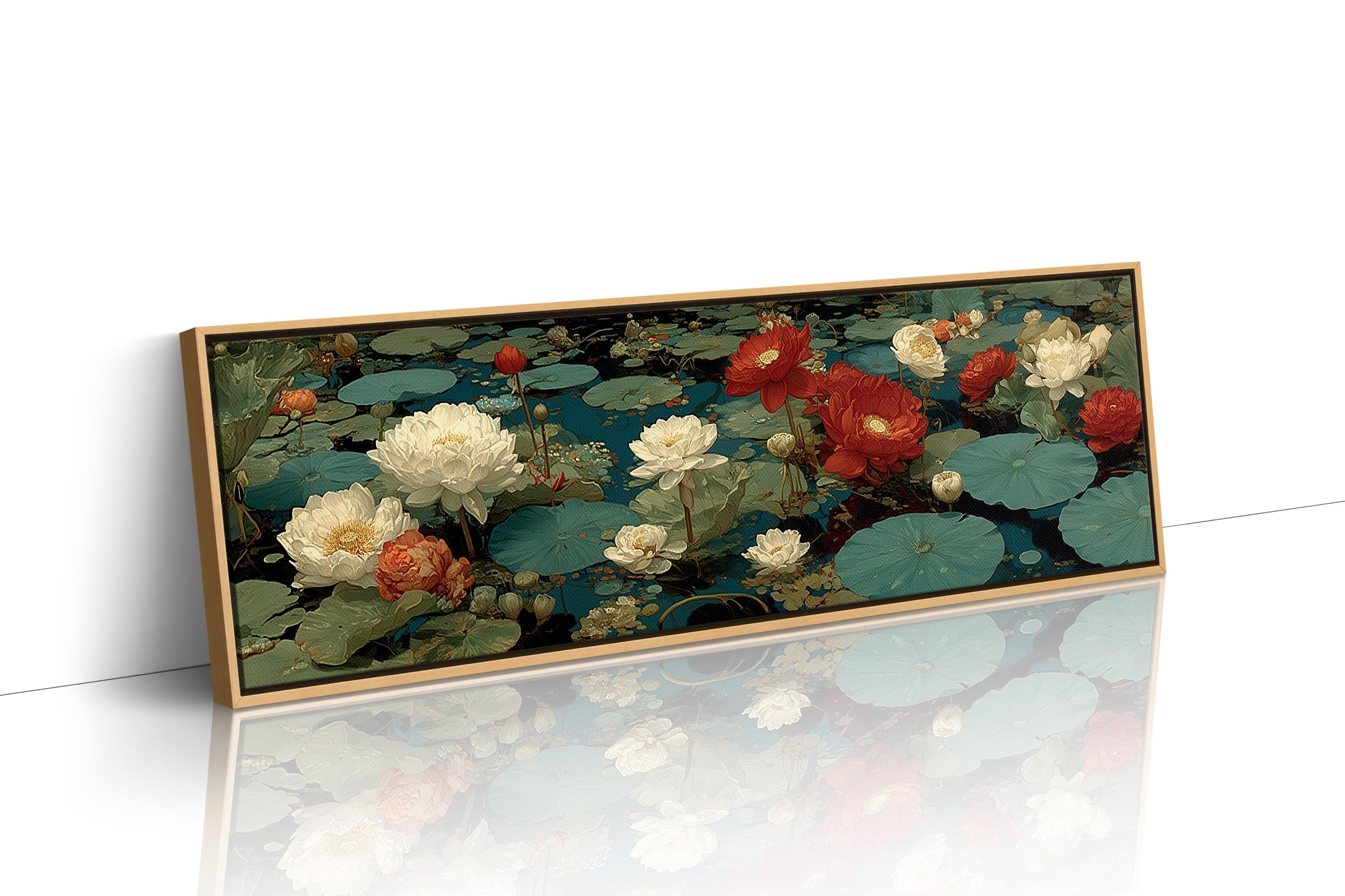 Lotus Garden in Deep Blue Waters