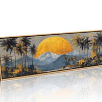 Golden Sun Beyond The Palms