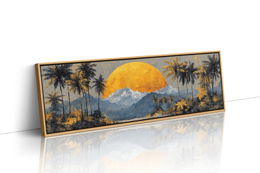 Golden Sun Beyond The Palms