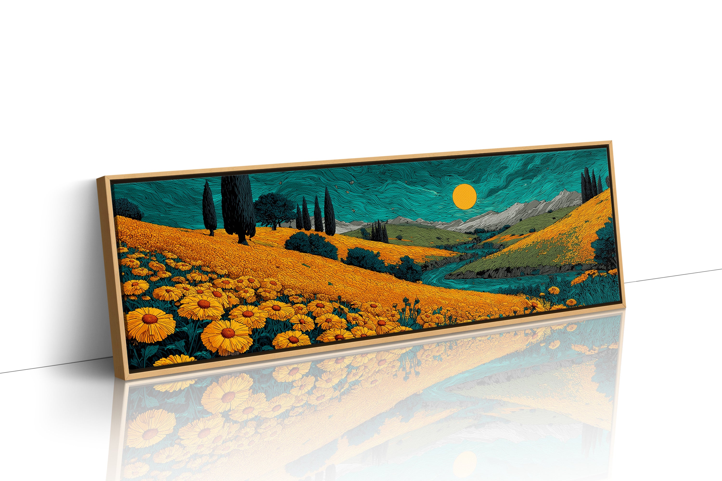Fields Of Gold Under Teal Skies