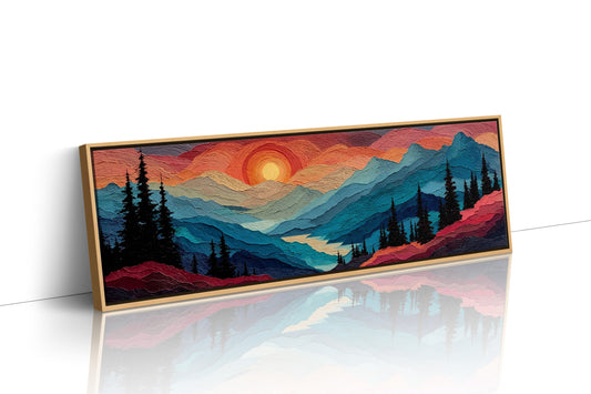 Sunset Layers Across Silent Peaks