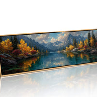 Autumn Reflections Beneath Alpine Peaks