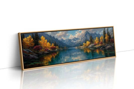 Autumn Reflections Beneath Alpine Peaks
