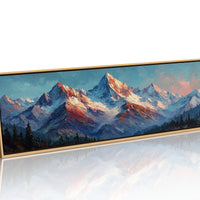 Crimson Light on Alpine Peaks