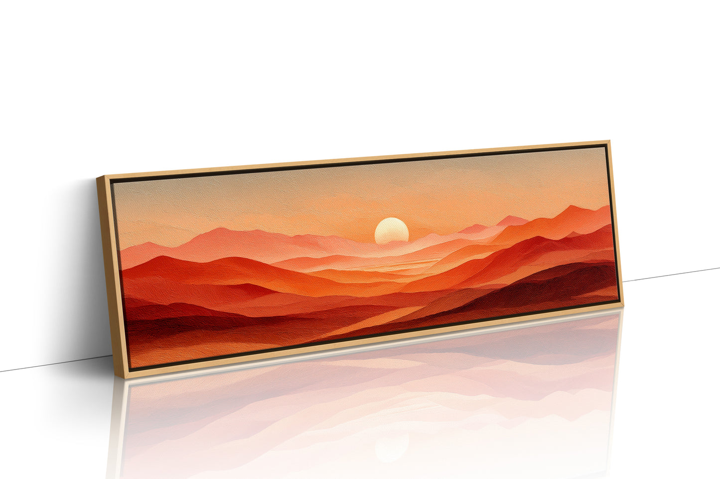 Sunset Waves of Amber Hills