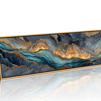 Gilded Tides in Stone