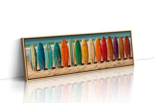 Vintage Surfboard Rainbow