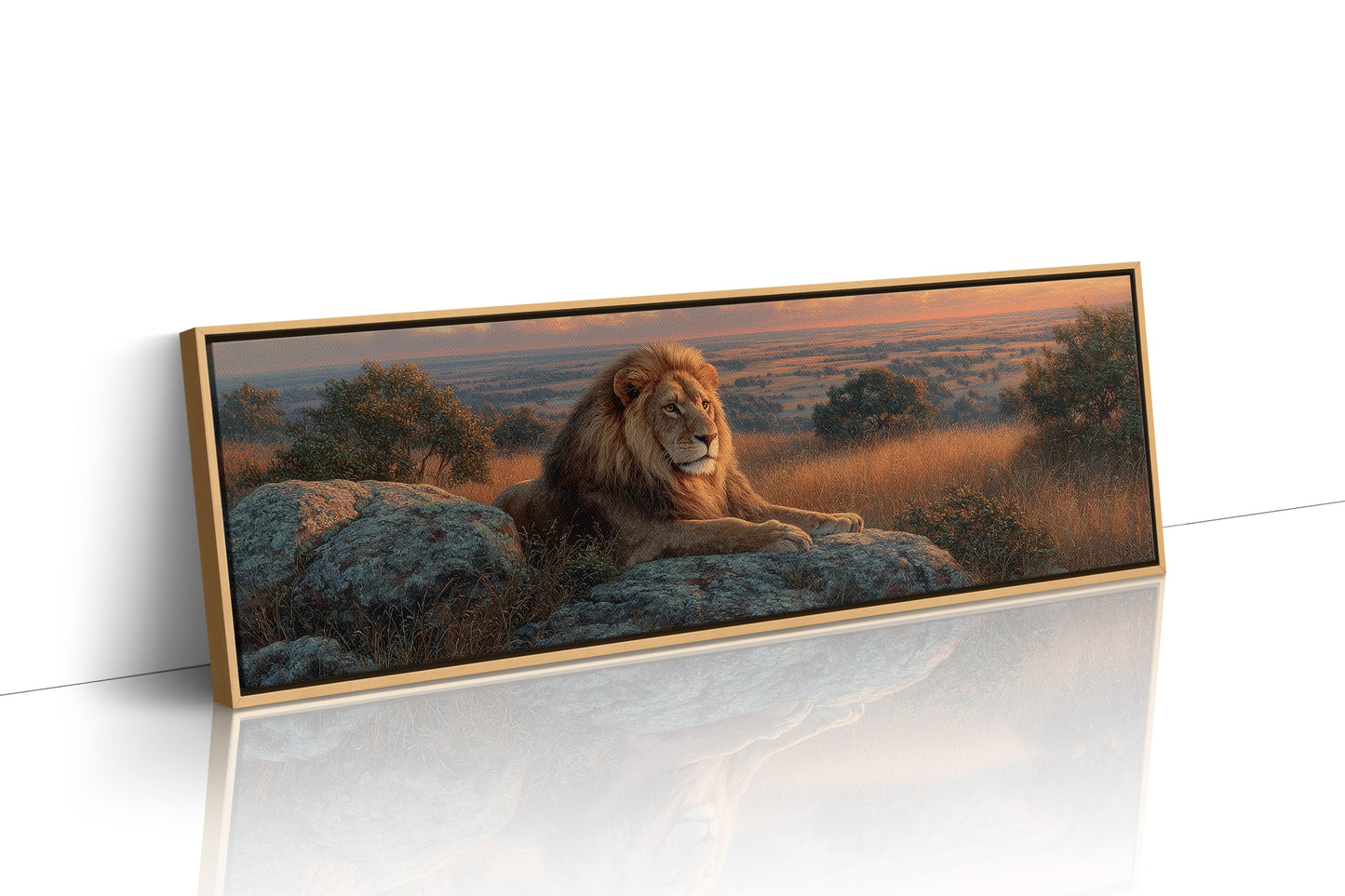 Savanna King at Sunset