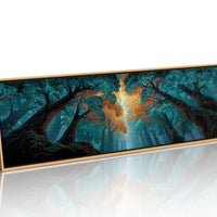 Golden Light Through the Enchanted Forest