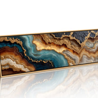 Teal and Gold Geode Flow