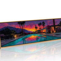 Desert Sunset Poolside Glow