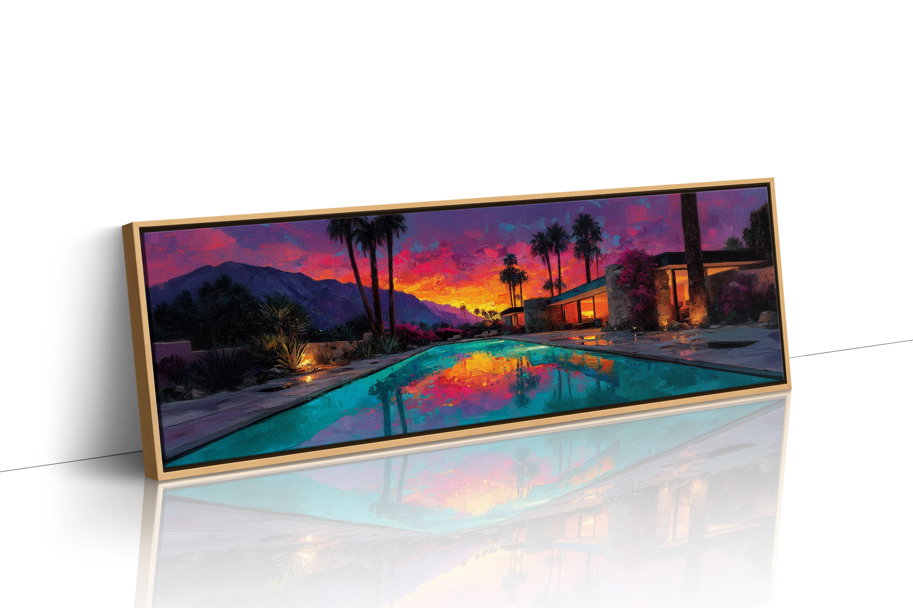 Desert Sunset Poolside Glow