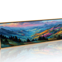 Hills Painted By The Setting Sun