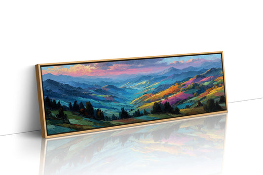 Hills Painted By The Setting Sun