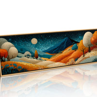Midnight Hills In Ember Glow