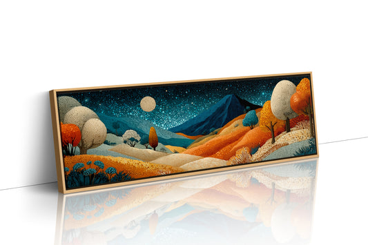 Midnight Hills In Ember Glow