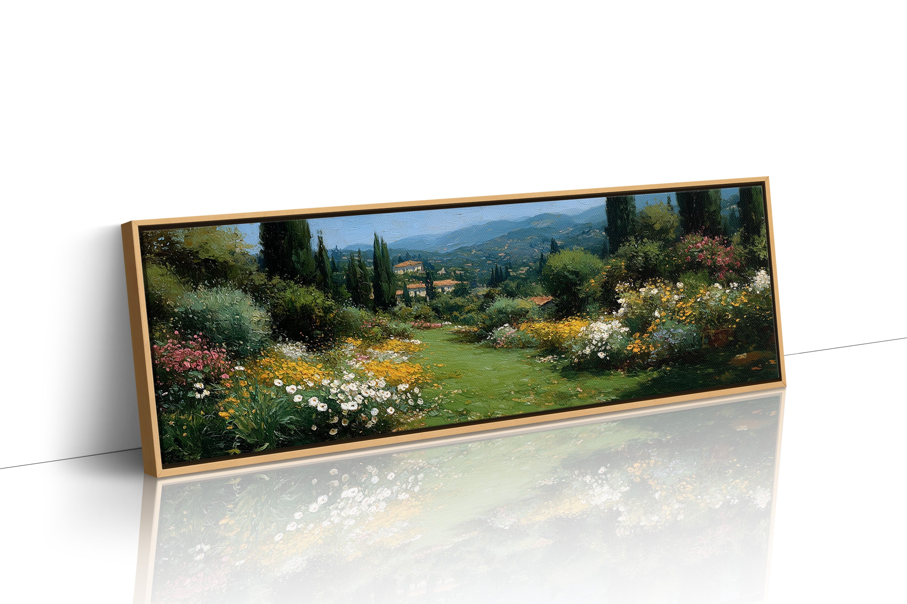 Sunlit Garden Path In Tuscany