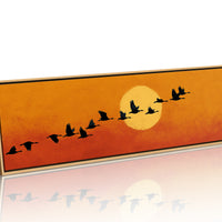 Wild Geese Across the Setting Sun