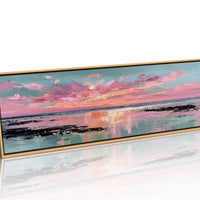 Blush Horizon Coastal Sunset