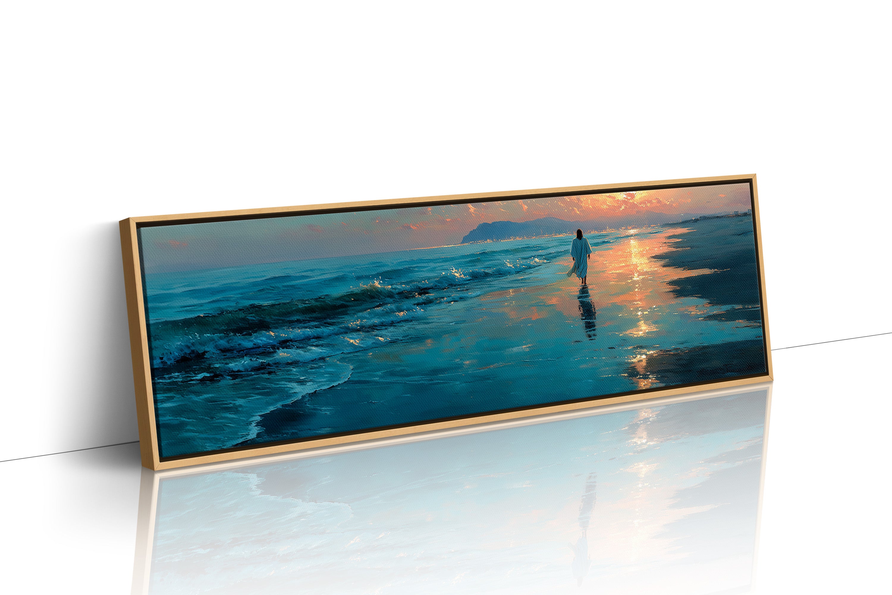 Radiant Abstract Sunset Reflection