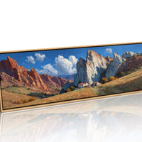 Valley Home Beneath Stone Giants