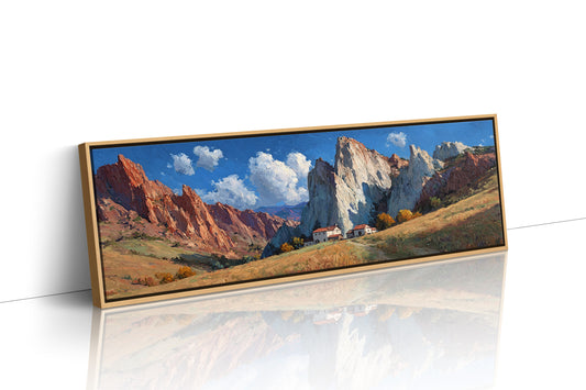 Valley Home Beneath Stone Giants