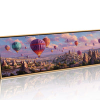Balloons Rising Over Stone Valleys