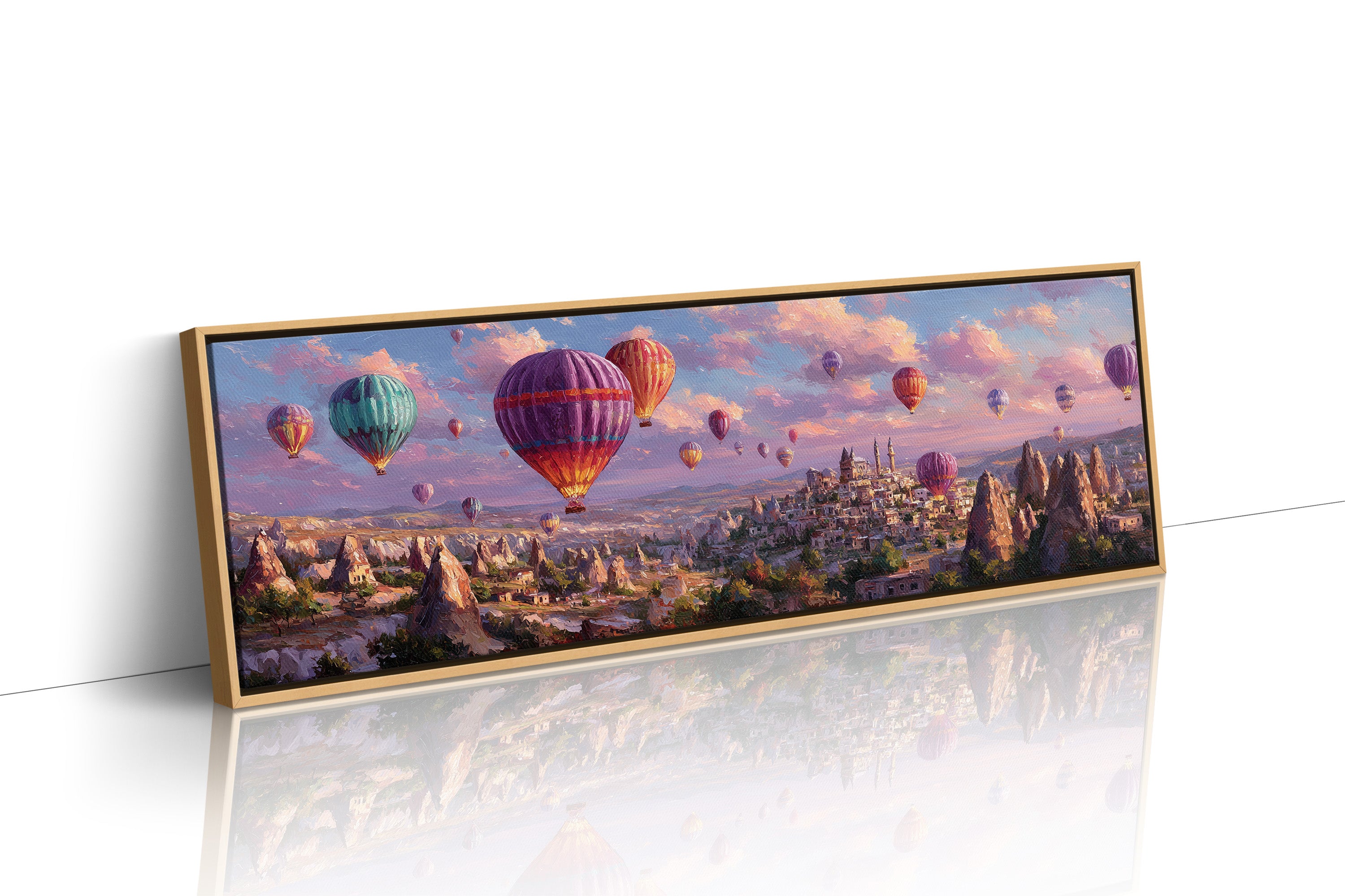 Balloons Rising Over Stone Valleys