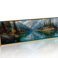Alpine Lake Beneath Autumn Peaks