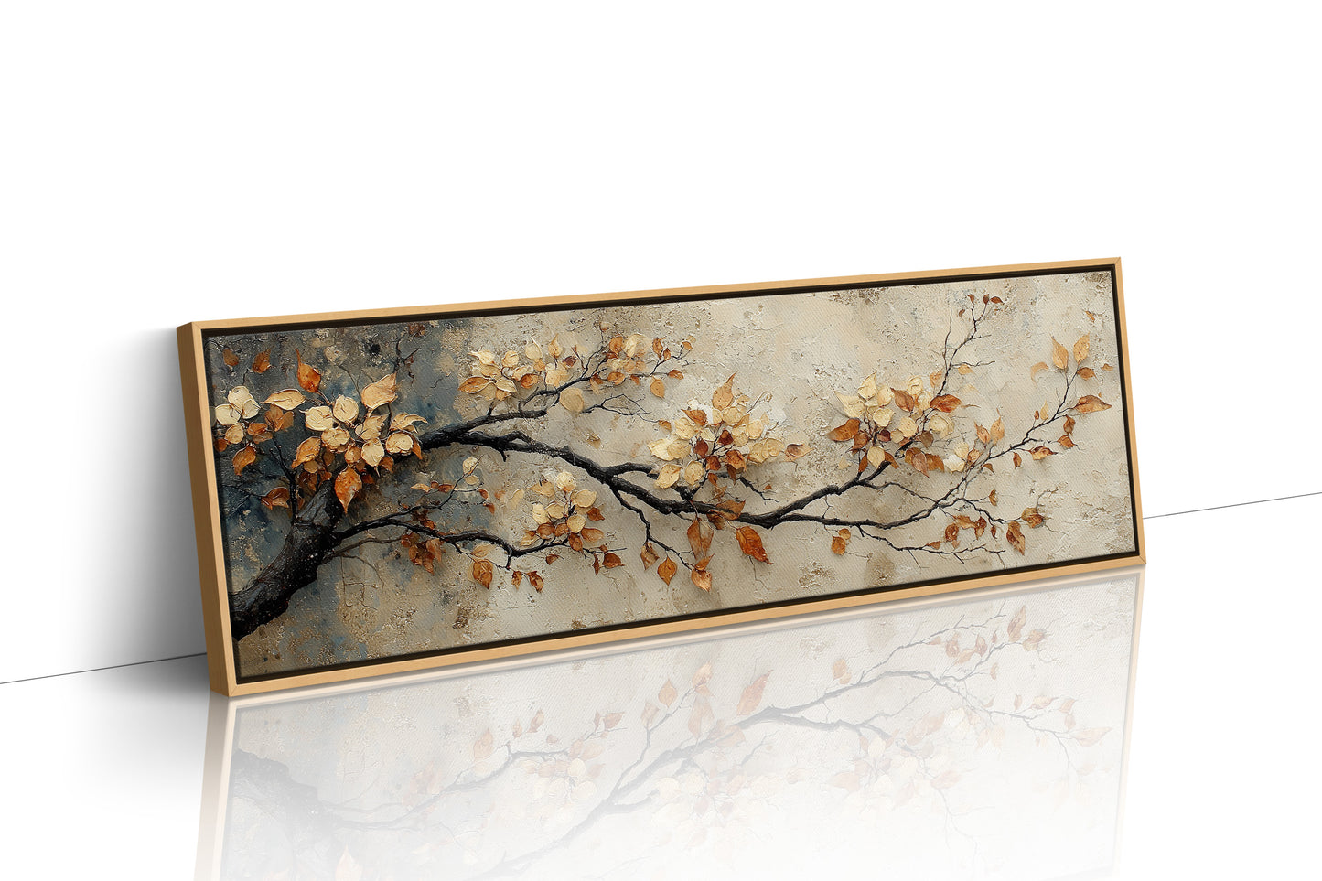 Golden Leaves On Quiet Branch