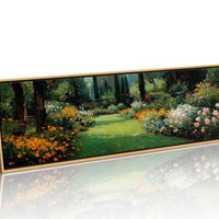 Sunlit Garden Path in Bloom