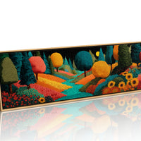 Colorful Dream Forest Under Starry Sky