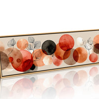 Terracotta Circles and Botanical Line Art