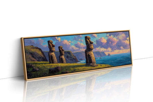 Easter Island Moai Coastal Sunset