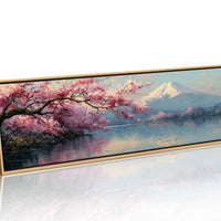 Cherry Blossoms and Mount Fuji Lake